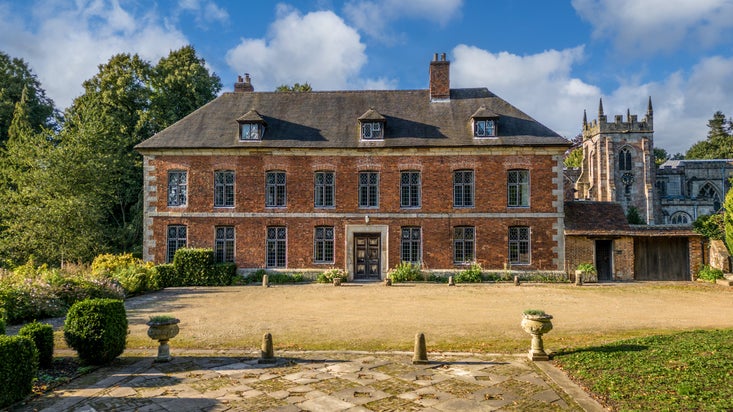 The exterior of Norbury Manor, Derbyshire